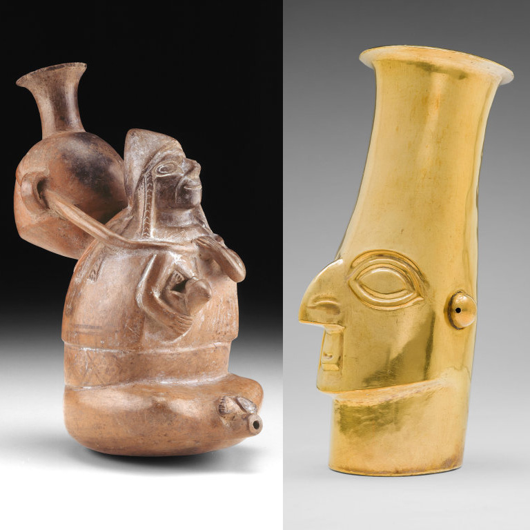 Two Peruvian Ritual Vessels, Art Institute of Chicago