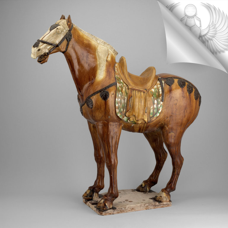 Glazed figure of a horse, China, 8th century, Art Institute of Chicago