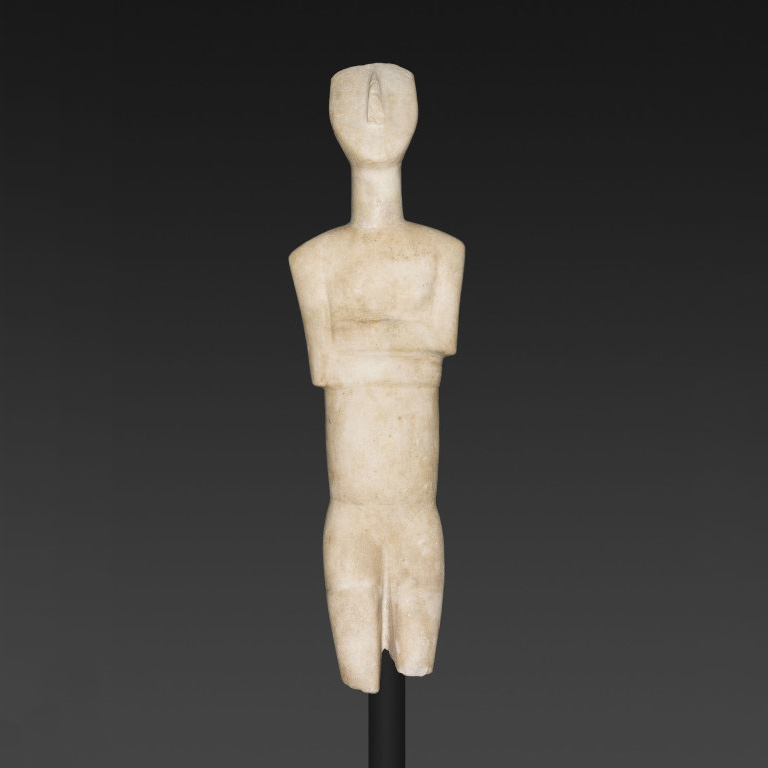Cycladic Statuette of a Female Figure from the Early Bronze Age, 2600-2400 B.C., Art Institute of Chicago