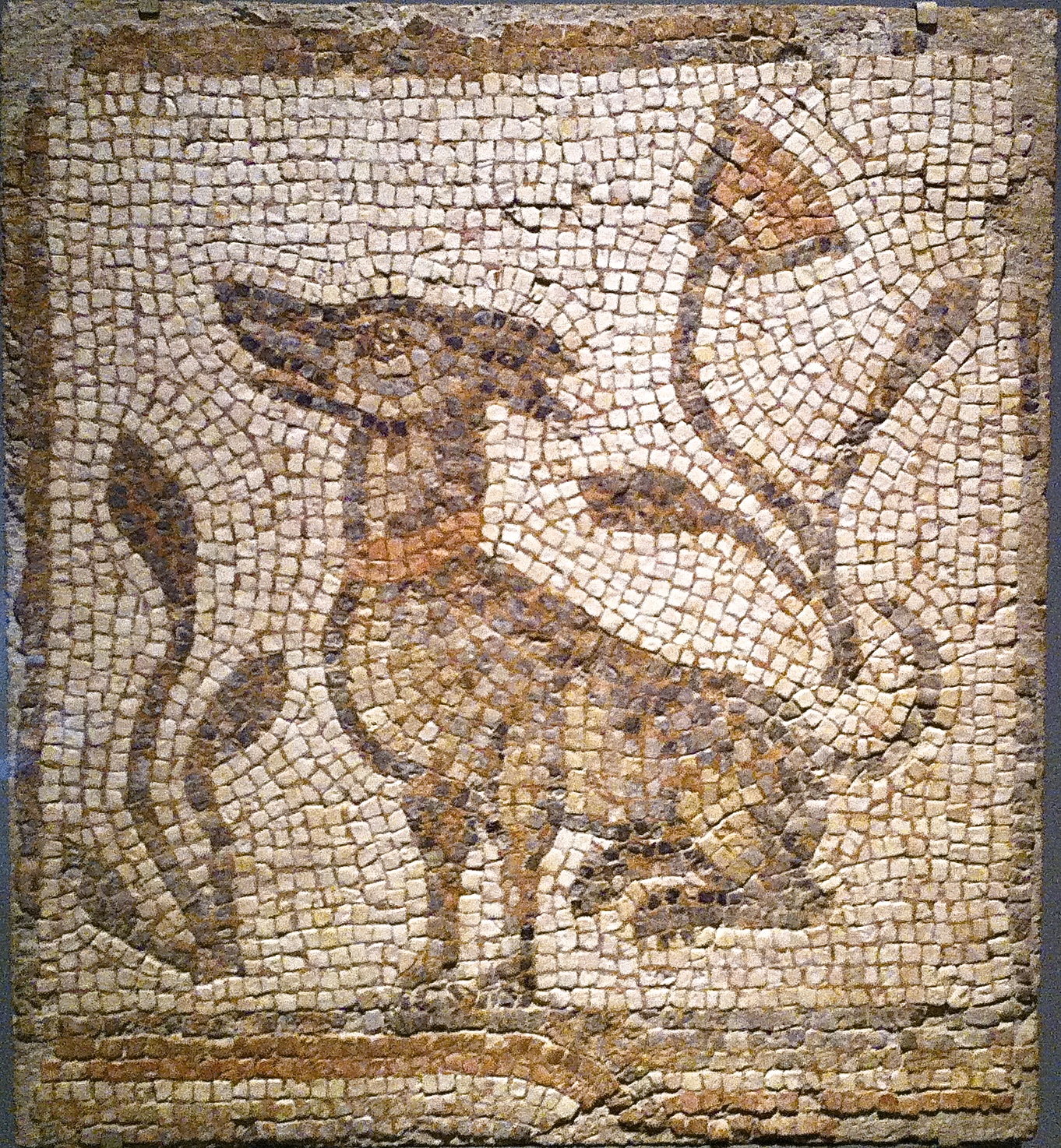Seated dog mosaic (AIC)