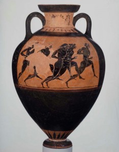 Dolichos runners, Panathenaic Amphora, 530-520 BC (MFA 99.520)