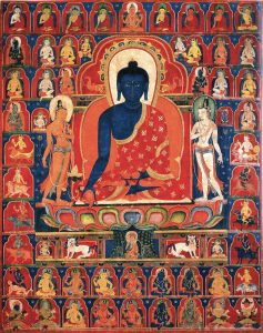 Tibetan Painted Banner of the Medicine Buddha